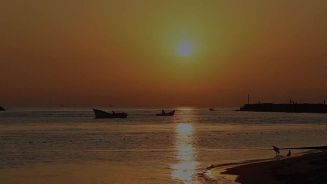 Pôr do sol em Balneário Barra do Sul